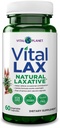 Vital Planet - Vital Lax Natural Laxative Cleanse Supplement for Occasional Constipation, Magnezyum Hydroxide, Terpery Elm, Aloe, ve Triphala Bowel Regularity 60 Capsules Desteklemek için