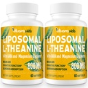 L-Theanine 800 mg Supplement with GABA and Magnezyum Glycinate - Doğal bileşikler, Uyku ve Rahatlama (120 Softgels)