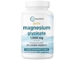 Pure Glycinate 1000 mg, 300 Capsules | 100% Chelated for Max Abors | Uyku, Kas, Kalp ve Nerve Health | Vitamin C ile Geliştirilmiş | Sadece Aktif Malzemeler Kullanın