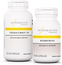 Berberine, 60 Capsules & Theracurmin HP, 120 Capsules - Metabolik Destek için Berberine * - Theracurmin Supplement That's 27x More Bio available*