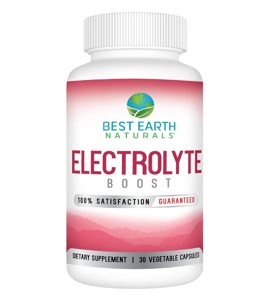 En İyi Dünya Naturals Electrolyte Support Supplement - Support Electrolyte Balance with Vitamin D, Kalsiyum, Magnezyum, sodyum, Pyum, Boron ve More - 30 ct. Capsules