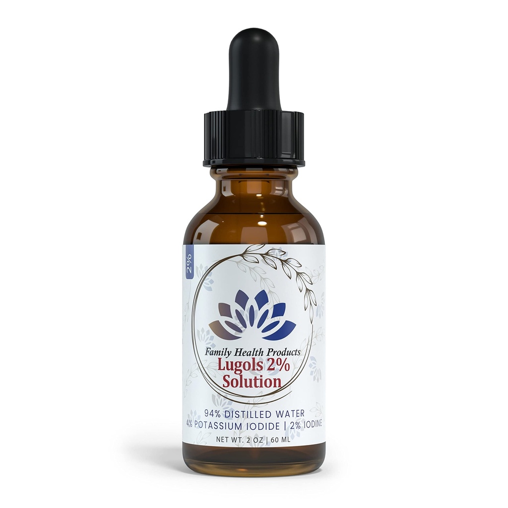 Family Health Products-Lugols Iodine Çözüm% 2 Iodine Drops Pids Iodide Çözüm% 2 Liquid Drops, Red, Pack of 1