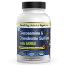 Glucosamine Chondroitin MSM Supplement for Joint & Bone Health - 120 Capsules | Ortak Destek & Discomfort Relief for Back, Dizs, Hands