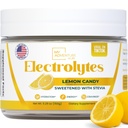 Zero Sugar - Lemon Candy Electrolytes Toz - Hydration - Tüm Doğal Malzemeler ile Caffeine Free Energy - Vegan, Keto & Paleo - Sugar Free Electrolytes Toz Iklimleri - 37 Hizmetler Toz İçilir