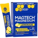 MagTech Magnezyum Drink Mix - Sugar Free Lemonade - 3 Forms of Magnezyum: Magtein L-Threonate, Glycinate & Taurate - 200 mg Chelated Magnezyum Kompleksi - Destekler Rahatlama ve Beyin Sağlığı - 20 Hizmet
