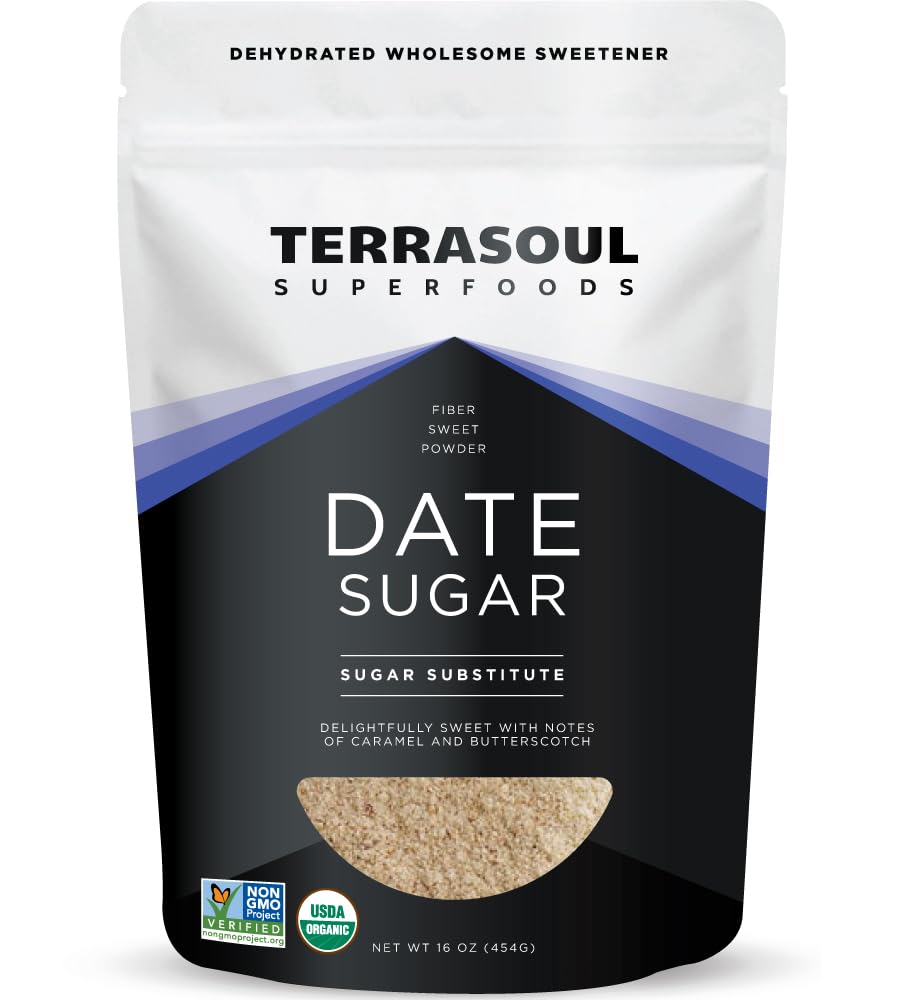 Terrasoul Superfoods Organik Tarih Şeker, 1 Lb - Low Glycemic | Unrefined | Trace Minerals