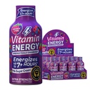 Enerji B12 11,000 Ekstra Kuvvetli Enerji Shot Pink Berry 12 Paketi, 260 mg Doğal Caffeine, B12 & B6, Nootropic Focus, Vitality, Zero Sugar, Gluten-Free, Vegan, Kosher, 1.93 fl ozzz