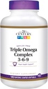21. Yüzyıl Diyeti Tamam Triple Omega Kompleksi 3-6-9 Yumuşakgels, 180-Count Şişes (Pack of 2)
