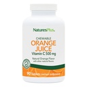 Natures Plus Orange Juice Chewable Vitamin C - 500 mg, 90 Tablet - Yüksek Potency Immune & Vascular Health Support Supplement, Antioxy - Gentle On Stomach - Vegetarian, Gluten-Free - 90 hizmet