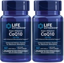 Life Extension Super Ubiquinol CoQ10 gelişmiş Mitochondrial Support, Potent Heart Health & Cellular Energy Production Support, Rain-absorbable,Gluten-Free,Non-GMO, 100 mg, 60 softgels (Pack of 2)