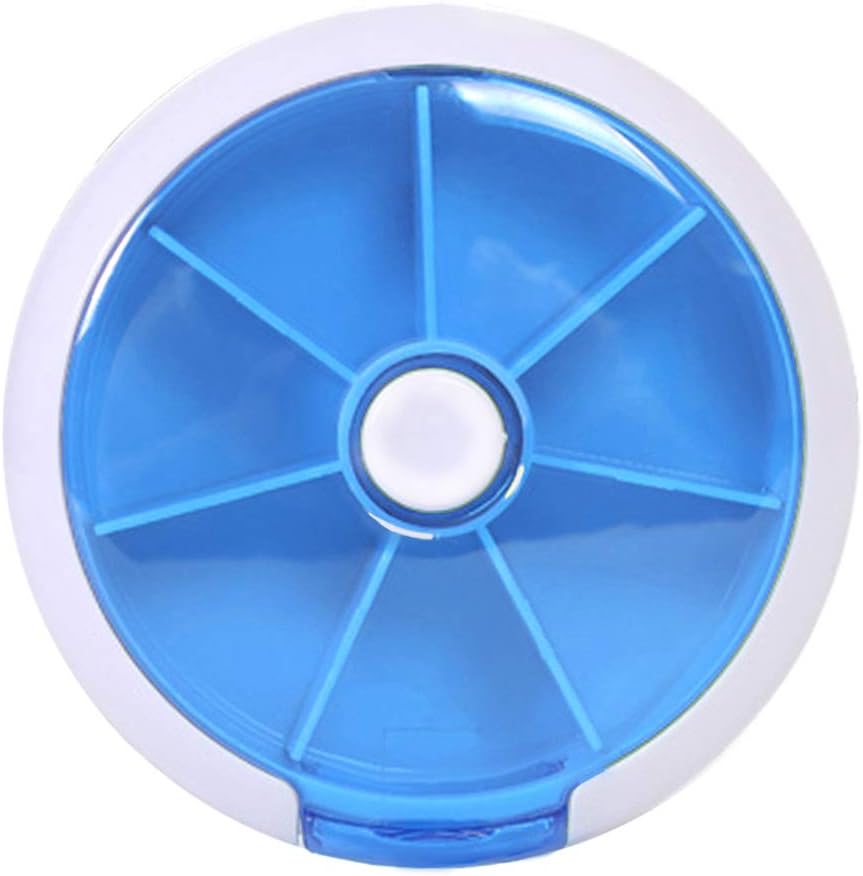 INVODA Rotating Weekly Pill columns 7 Day 3 Times Medicine Pill Planlayıcı 7 Karşılaştırma (Mavi)