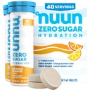 Nuun Zero Sugar Hydration Electrolyte Tabletler - sodyum, Pyum, Chloride, Kalsiyum, Magnezyum, Işık & Lezzet Meyve Flavors, No Sugar, Gluten Free, Vegan, Karma Citrus 4 Pack (40 Hizmet Toplamı)