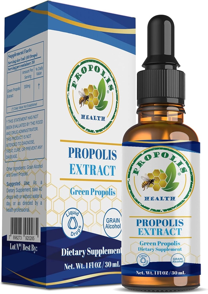 Propolis Health - Arı Propolisi - Brezilyalı Arı Propolis - 30 Gün Supply - Propolis Sıvı Supplement - Propolis Drops