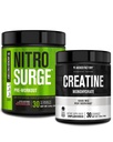 Jacked Factory NITROSURGE Pre-Workout Supplement - Intense Pumps (30 Servisler, Sumelon) & Bloodtine Monohidrat Toz Için Kas Büyümesi (30 Hizmetsiz)