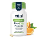Hiperbiyotikler Vital Nutrients Pro Kids Probiyotik | Allergen-Free Toddler Çocuklar için Probiyotikler | Hedefli Immune, Gut ve Digestive Health | Sugar-Free Orange Flavor | 60 Chewable Tabletler