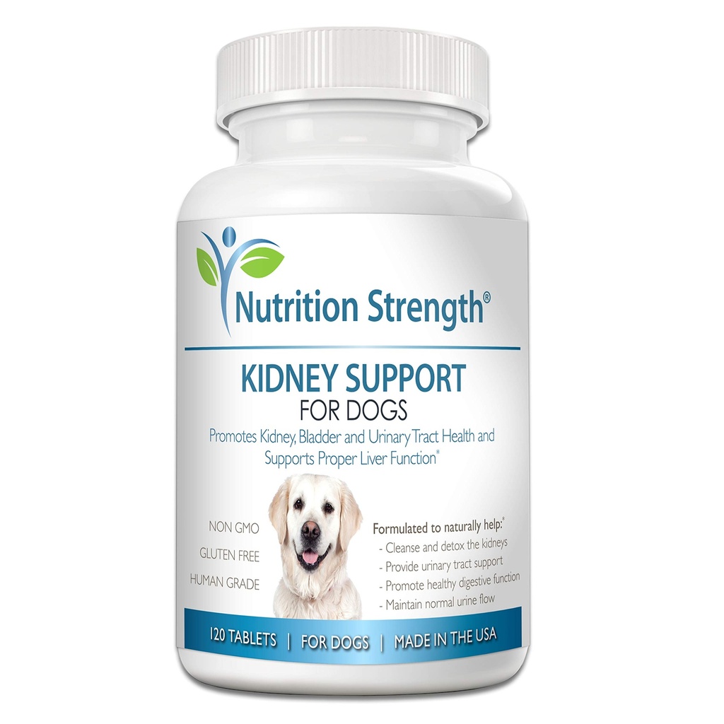 Kidney Köpeklere Destek - Renal, Bladder ve Urinary Tract Health Supplement, Plus Immune ve Digestive Support, Organic Cranberry ve Astragalus, 120 Chewable Tabletler
