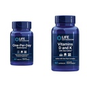Life Extension One-Per-Day Multivitamin - 25 Vitamini, Minerals & Plant Extracts & Vitamins D ve K ile Sea-Iodine, D3, Vitamin K1 ve K2, Iodine