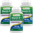 En İyi Doğal Vitamin B1, Thiamine Mononitrate 100 mg Tabletleri (120 Kont (Pack of 3))