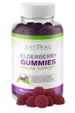 Doğal Bio Science Sambucus Elderberry Gummies with Vitamin C & çinko, Immune Support for Yetişkinler & Kids, Daily Antioksi & Wellness Boost, 180 Vegan, Gluten-Free, Chewable Elderberry Gummies