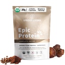 Sprout Living, Epic Protein, Plantive protein & Superfoods Toz, Tamam Kahve | 20 Grams Organik Protein Toz, Adaptogens, Mushrooms, Vegan, Non-GMO, Gluten Free (1 Pound, 12 Hizmet)