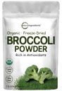 Organik Broccoli Toz, 1 Pound, Freeze, Contains Natural DIM (Diindolylmethane) ve Fiber ve Immune Vitamin C, Green Superfood for Smoothie & Drinks, Vegan Friendly Friendly Friendly Friendly
