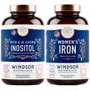 Inositol ve Women's Iron Tablets Fertness ve Hamile Destek Sche Tarafından Windsor Botanicals