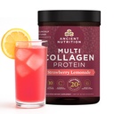 Eski Beslenme Hidrolyzed Collagen, Toz Probiyotiks, Strawberry Lemonade Multi Collagen Protein for Women and Men with Vitamin C, 45 Services, Supports Skin and Nails, Gut Health, 18