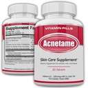 Acne Pills 30 Günlük Yazlar Ane Vitamin Tedavisi- Tabletleri Kadınlar, Erkekler, Gençler ve Yetişkinler için Clear Oily Skin için,