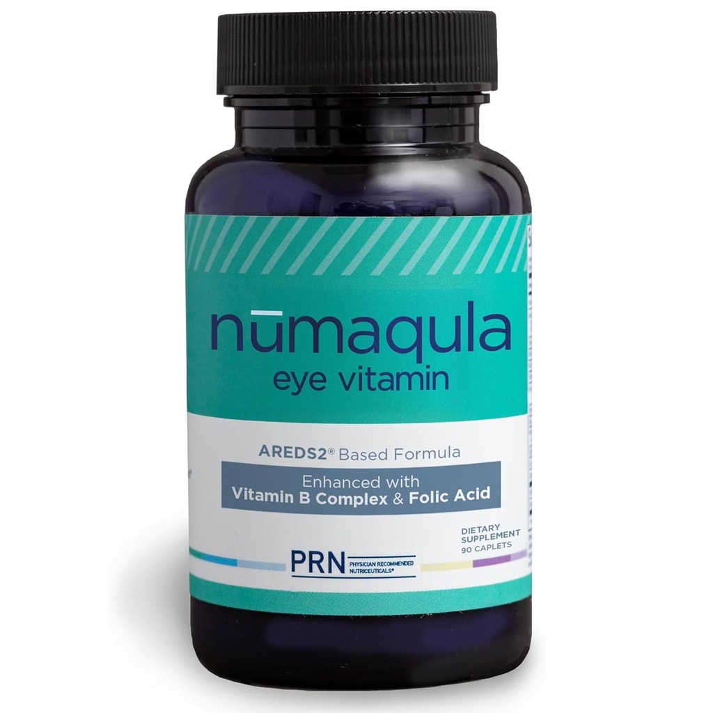 PRN nūmaqula Eye Vitamins - 90 Capsules, 30 Günlük Supply - AREDS2-Based Eye Supplements with Lutein, Zeaxanthin, B Kompleks & Vitamin E for Advanced Macular Support
