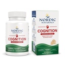 Nordic Naturals Cognition Mushroom Complex, Unflavored - 60 Capsules - Beyin, Memory & Mood Support - Lion's Mane Mushroom & Bacopa Extract - Non-GMO - sertifikalı Vegan - 30 Servisler
