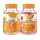 Lifeable Vitamin C 750 mg + Magnezyum 85 mg, Gummies Sche - Great Tasting, Vitamin Supplement, Gluten Free, GMO Free, Chewable Gummy