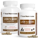 Gerçek Mushrooms Lions Mane for Humans (120ct) and Pets (120ct) - Cognition & Immunity - Vegan, Non-GMO, Gluten-Free, T-Free Mushroom Ekstralar