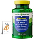 Spring Valley Citrate | Citrato de Magnesio 1000 mg Capsules | Kadınlar için En İyi Magnezyum Supplement | Magnezyum Pill | 100 mg, 100 Capsules Sche with Lual's 45 Diabetes Decoded