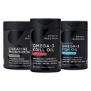 Spor Araştırması Omega Power House Antarktika Krill & Fish Oil Tarafından Triple Strength EPA DHA ve Phoslipids, Choline & Astaxanthin - Şampiyonlar için Fit