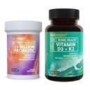 BioEmblem Vitamin D3 K2 (5000IU ve 200mcg) & Kadınlar ve Erkekler için Probiyotikler
