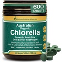 Biogenesis Organik Klorella Tabletleri - 600 Kont (500 mg) | Avustralya Grown | BioDynamic Cracked Hücre Duvar | Chlorophyll, Vitamins & Minerals | Destekler Enerji & Immunity | Vegan Tabletler