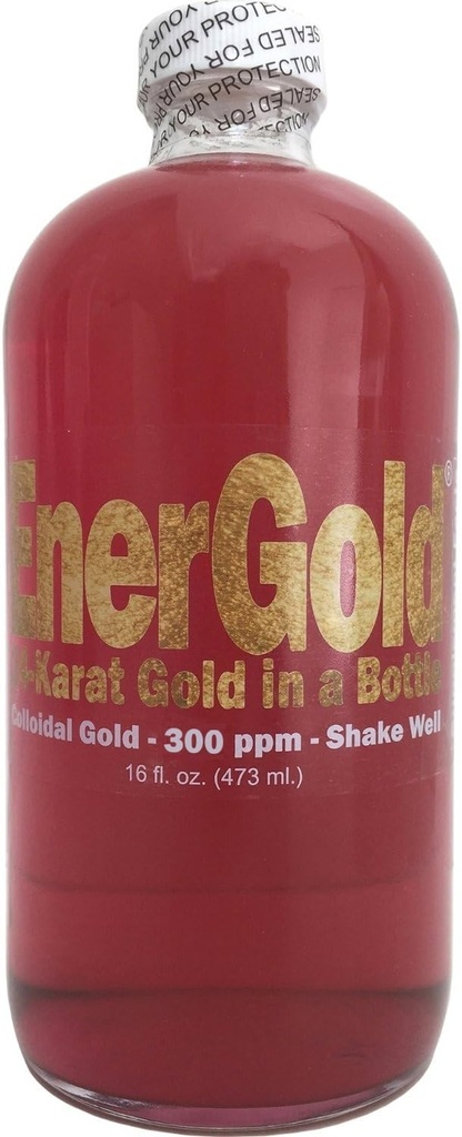 EnerGold® 99.99%-Pure Ultraconcented 200-ppm Ruby-Red Colloidal Gold. Deflect Radyasyon & EMFs, Tamir DNA, Regenerate Pineal Gland, Rejuvenate All Tounds of The Body, Energize Your Aura, ...