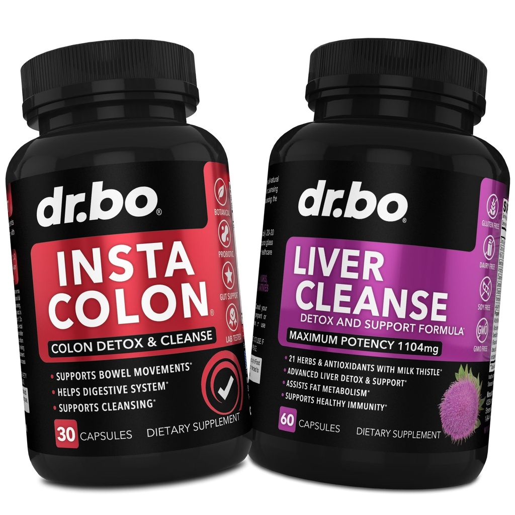 Kolon Cleanser Detox & Liver Cleanse - 15 Gün Koloni Temiz Pills & Liver Detox Desteği Tamam Süt Butle Dandelion - Bowel Hareketi Intestinal Stomach Bloating Gut Body Flush Flush Flush