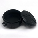 Seyahat Pill Box Alüminyum Alloy Small Vitamin Box Sular Seyahat Pill Organize Pill Mineralleri Pills/Vitamin/Fish Oil (Black) için Tamamlayıcı