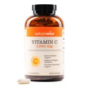 NatureWise Vitamin C 1000 mg Capsules - Ekstra Kuvvetli Vegan Vitamin C for Daily Antioksi & Immune Support - Non-GMO, ABD Üretildi - 360 Capsules[360-Day Supply]