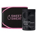 Spor Araştırması® Eğitim Performans Paketi - Kretine Monohidrat ve Tatlı Ter Waist Trimmer (Black/Pink, Medium)