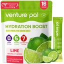 Venture Pal Sugar Free Electrolyte Toz Paketleri - Sıvı Günlük IV Hydration Packets | Elektrolytes 5 Vitamin ve 7 Electrolytes | Hua Friendly | Non-GMO | sertifikalı Vegan | 16 Sticks