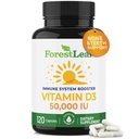 OrmanLeaf Vitamin D3 50.000 İ | VIT D - Kadınlar ve Erkekler için D3 Vitamin D Tamam | Bone Health, Teeth, Immune Support | Easy to Swallow Pills | High Potency WEEKLY Dose, 2 Yıl Supply, 120 Caps