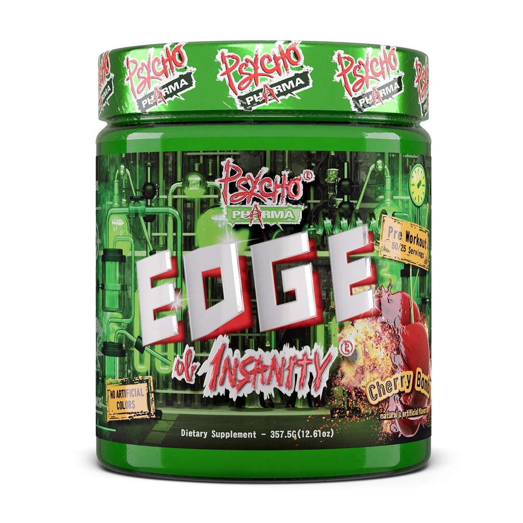 En yüksek Stim Preworkout Toz - Insanlık Kenarı - Çoğu Intense Pre Workout Supplement for Pumps, Strength, Energy and Feel Good Focus. Rivals Ünlü PWOs of the Past