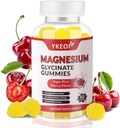 Magnezyum Glycinate Gummies 500 Mg,Sugar Magnezyum Supplement Triple Complex with Malate 400 Mg, Citrate 400 Mg Ashwagandha 100 Mg Yetişkinler için Mg Magnezyum Supplement - 60 Gummies