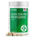 Pet MD - Canine Tabs Plus 365 Count - Köpekler için Gelişmiş Multivitaminler - Doğal Günlük Vitamin ve Mineral Beslenme Supplement - Liver Flavored Chewable Tabletler