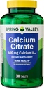 Spring Valley Food Citrate Tabletler Diyeter Supplement, 600 mg, 300 Kont. - Yeni Bak