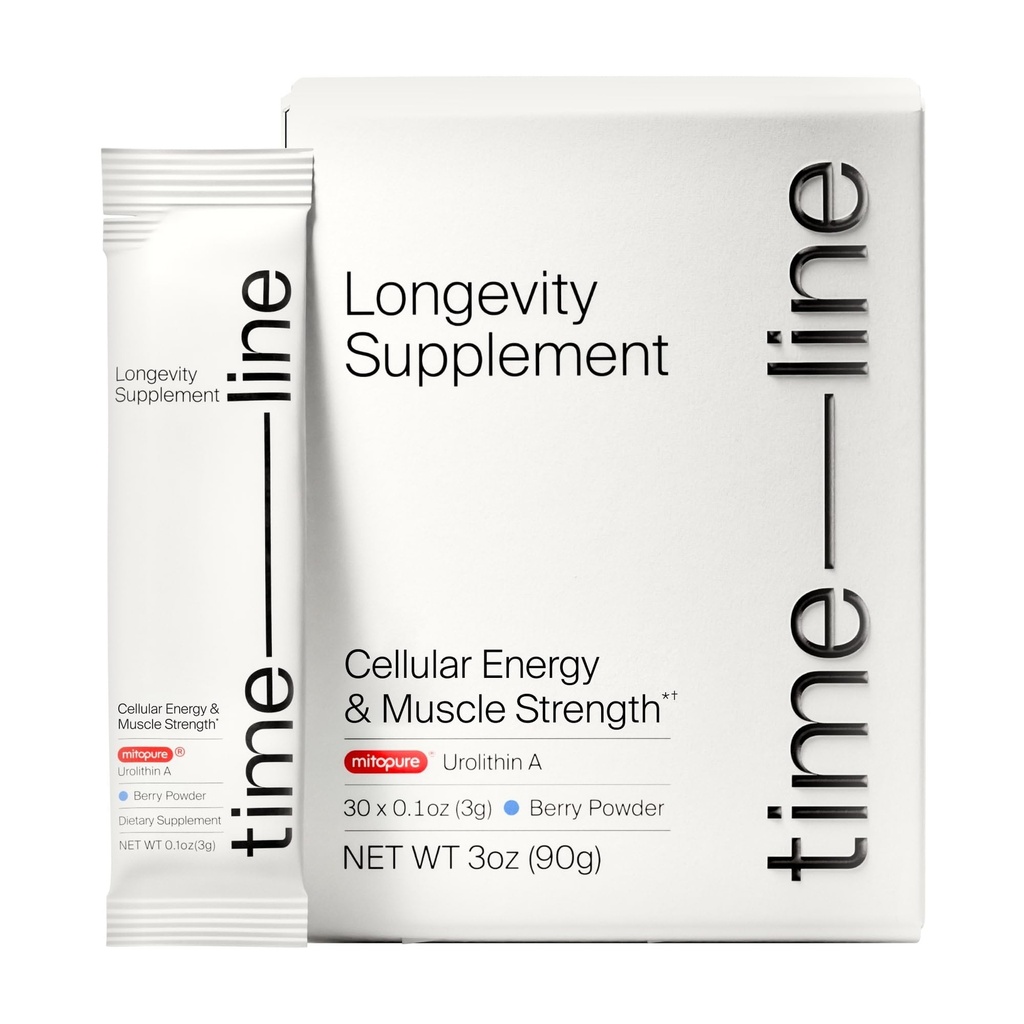 Timeline Mitopure Urolithin A Supplement Toz - Klinik olarak Sağlıklı Aging ve Hücresel Yenileme Desteği - Kas Desteği ve Longevity için Mitoceutical