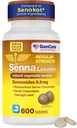 GenCare Senna Laxative 600 Tabletler Senna 8.6mg Tabletleri Natural Sennosides ile | Laxatives for Constipation, Bloating, Gas & Irregularity Relief. Güvenli ve Etkili | Senokot için Genric