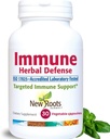 Immune Herbal Defense Supplement (200 mg) Reishi Mushroom, Astragalus Andrographis, Echinacea (30 Capsules) | Güçlü Immune Support Supplement